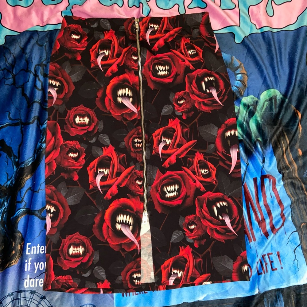 Killstar Temptation Pencil Skirt